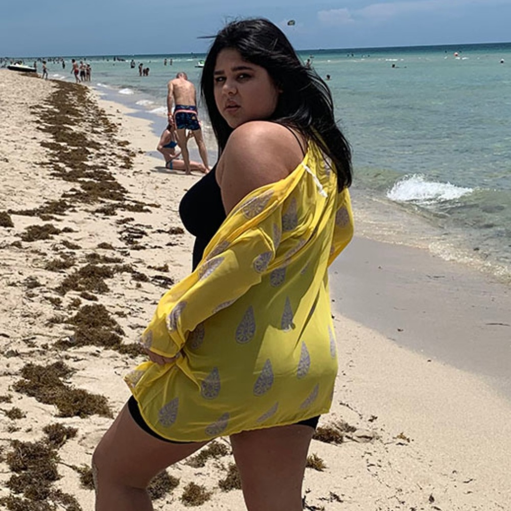 💞 PLUS SIZE Kimono Geometric with Bell Sleeves